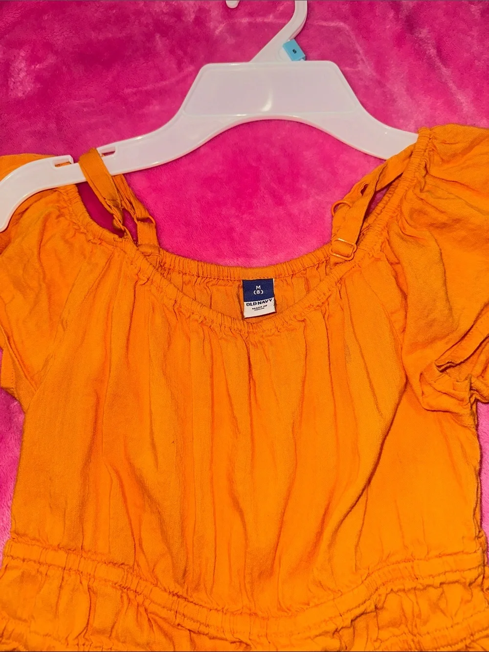 Old Navy Mustard Tiered Cotton Dress